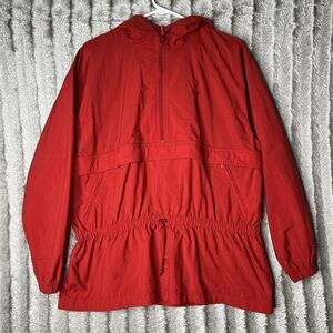 Vintage Nike Cherry Red Windbreaker Jacket Pullover Hooded‎ Adult M